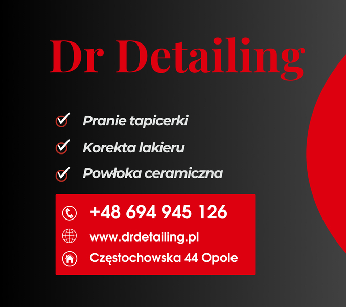 Zdjęcie na okładce dla Dr Detailing – Pranie tapicerki – Korekta lakieru